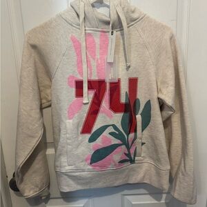Daily Practice Women's Cream Hoodie with Pink & Green Graphic **SOLD OUT ONLINE